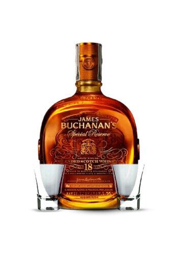 Trago doble de whisky Buchanan's 18 años