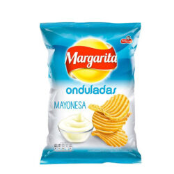 Papas fritas onduladas margarita sabor mayonesa x 36g