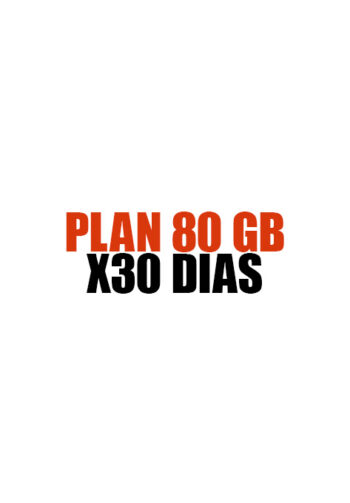 Plan 80 GB x 30 días