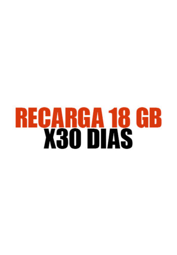 Recarga 18 GB x 30 días
