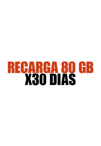 Recarga 80 GB x 30 días