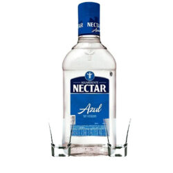 Trago doble de aguardiente nectar azul