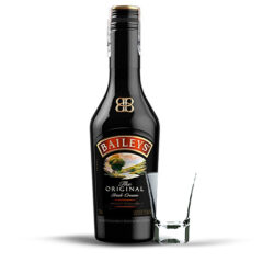 Trago sencillo de crema de Whiskey Baileys